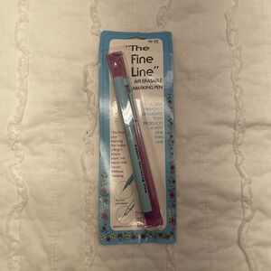 Vintage Collins "The Fine Line" Marking Pen Air Erasable Very Fine Thin Line NEW